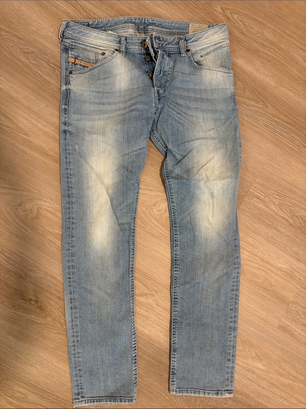 Diesel Light Blue Slim Straight Jeans